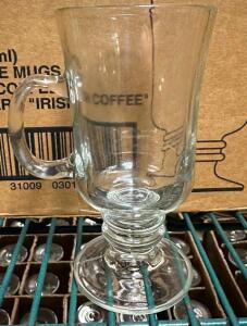 (24) 8 OZ IRISH COFFEE MUGS