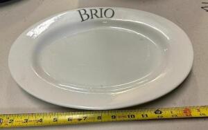 (10) 12" BRIO LOGO CHINA PLATTERS