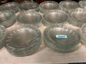 (60) 7 1/2" GLASS PLATES