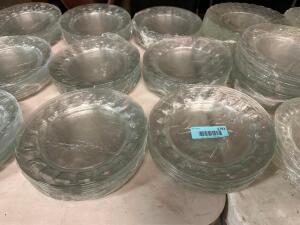 (60) 7 1/2" GLASS PLATES