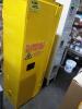 DESCRIPTION: (1) FLAMMABLE SAFETY STORAGE CABINET BRAND/MODEL: CONDOR #45AE81 INFORMATION: YELLOW SIZE: 22 GAL, 23 1/2 IN X 18 1/4 IN X 66 1/2 IN RETA - 3