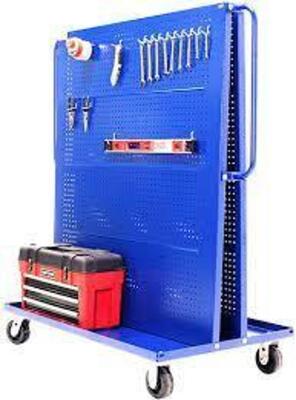 DESCRIPTION: (1) A FRAME TOOL STORAGE, PEG BOARD AND BIN STORAGE BRAND/MODEL: VALLEY CRAFT INFORMATION: BLUE RETAIL$: $694.00 EA QTY: 1