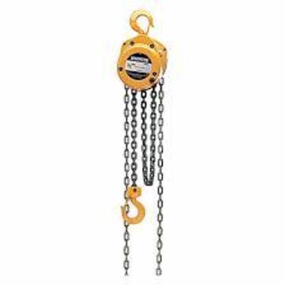 DESCRIPTION: (1) MANUAL CHAIN HOIST BRAND/MODEL: HARRINGTON #6HJF4 INFORMATION: YELLOW SIZE: 1,000 LB LOAD CAPACITY, 60 LB PULL TO LIFT RATED LOAD RET