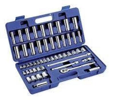 DESCRIPTION: (1) 53 PIECE DRIVE SOCKET SET BRAND/MODEL: WESTWARD #6XZ83 SIZE: 3/8 in Drive Size, 53 Pieces, (27) 12-Point, (20) 12-Point RETAIL$: $107