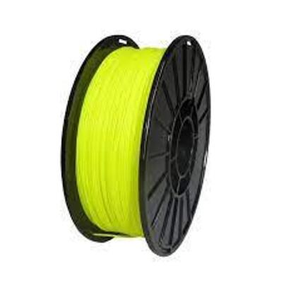 DESCRIPTION: (4) PLA FILAMENT BULK BRAND/MODEL: PUSH PLASTIC #85MMFLUYLW INFORMATION: FL YELLOW SIZE: 2.85MM RETAIL$: $699.99 EA QTY: 4