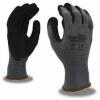 DESCRIPTION: (24) COR-TOUCH SAND GRIP WORK GLOVES BRAND/MODEL: CORDOVA #6993 INFORMATION: BLACK AND GRAY SIZE: LARGE RETAIL$: $71.00 TOTAL QTY: 24