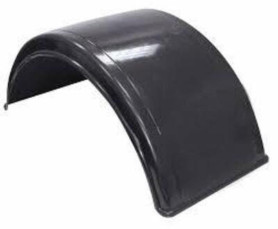 DESCRIPTION: (1) REAR SEMI FENDER BRAND/MODEL: BUYERS PRODUCTS 19A769 INFORMATION: SMOOTH, BLACK POLYETHYLENE SIZE: 48" W RETAIL$: $ 121.69 EA QTY: 1