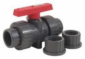 DESCRIPTION: (2) TRUE UNION VALVE BRAND/MODEL: JOMAR #T-703 INFORMATION: BLACK SIZE: 2" RETAIL$: $34.73 EA QTY: 2