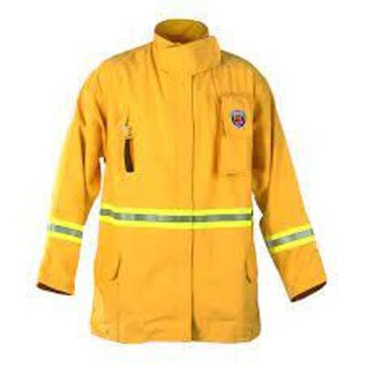 DESCRIPTION: (1) WILDLAND COAT, FIRE RESISTANT BRAND/MODEL: FIRE-DEX INFORMATION: YELLOW RETAIL$: $177.84 EA QTY: 1