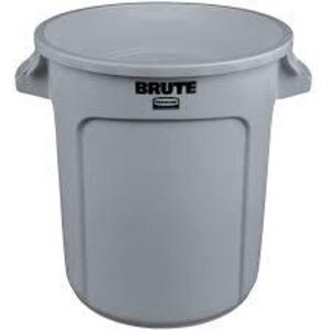 DESCRIPTION: (2) ROUND COMMERCIAL PLASTIC TRASH BI BRAND/MODEL: RUBBERMAID #FG261000GRAY INFORMATION: GRAY SIZE: 10 GALLON RETAIL$: $55.68 EA QTY: 2