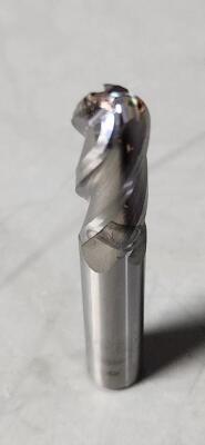 DESCRIPTION: (1) CARBIDE BALL END MILL BRAND/MODEL: HTC 135-4375 SIZE: 3/8" 1" LOC RETAIL$: $19.00 QTY: 1