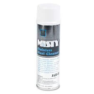 DESCRIPTION: (6) STAINLESS STEEL CLEANER BRAND/MODEL: MISTY SIZE: 15 OZ RETAIL$: $18.64 EA QTY: 6