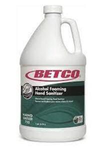 DESCRIPTION: (4) ALCOHOL FOAMING HAND SANITIZER BRAND/MODEL: BETCO SIZE: 1 GALLON RETAIL$: $21.87 EA QTY: 4