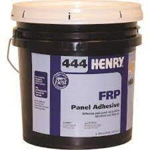 DESCRIPTION: (1) FRP PANEL ADHESIVE BRAND/MODEL: HENRY 444 SIZE: 4 GALLON RETAIL$: $76.79 EA QTY: 1