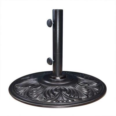 50 LB. ART DECO UMBRELLA BASE IN BLACK