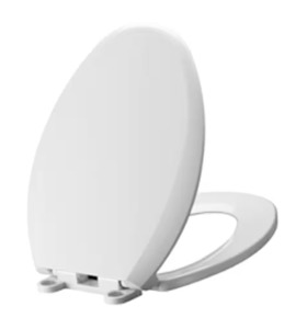 CADET SLOW CLOSE EVERCLEAN ELONGATED TOILET SEAT IN WHITE