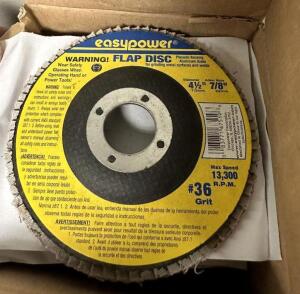 (10) 4-1/2" FLAP DISC WHEELS