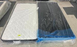 SLEEP INC 7" SPRING TWIN MATTRESS W/ BOX SPRING ( NEW )