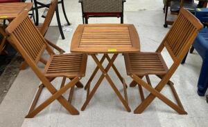 3PC SQUARE BISTRO SET