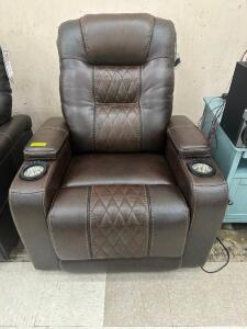 ASHELY COMPOSER POWER RECLINER BROWN