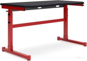 LYNXTYN RED AND BLACK ADJUSTABLE HEIGHT DESK