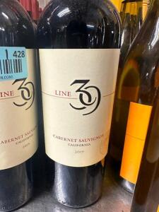 DESCRIPTION: (9) BOTTLES OF LINE 39 CABERNET SAUVIGNON LOCATION: BAY 6 THIS LOT IS: SOLD BY THE PIECE QTY: 9