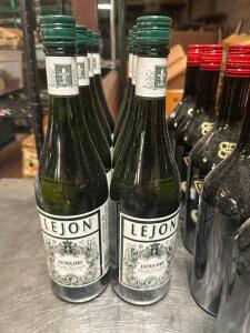 DESCRIPTION: (9) BOTTLES OF LEJON EXTRA DRY LOCATION: BAY 6 THIS LOT IS: SOLD BY THE PIECE QTY: 9