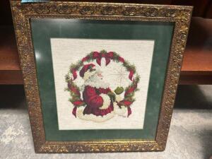 DESCRIPTION: SMALL FRAMED CHRISTMAS PRINT LOCATION: BAY 6 QTY: 1