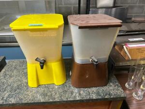 DESCRIPTION: (2) PLASTIC JUICE DISPENSERS LOCATION: BAY 6 THIS LOT IS: SOLD BY THE PIECE QTY: 2