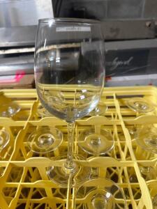 DESCRIPTION: (16) WINE GLASSES ADDITIONAL INFORMATION SOLD WITH RACK LOCATION: BAY 6 THIS LOT IS: SOLD BY THE PIECE QTY: 16