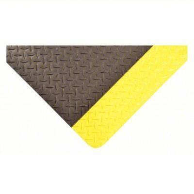 DESCRIPTION: (1) ANTIFATIGUE RUNNER MAT BRAND/MODEL: CONDOR #36VL07 INFORMATION: DIAMOND-TUFF, BLACK WITH YELLOW BORDER SIZE: 3' X 75' RETAIL$: $1861.