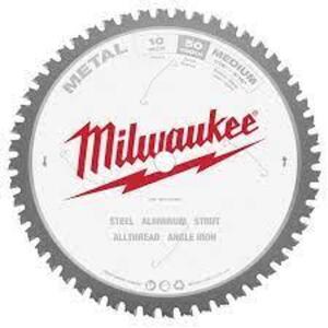 DESCRIPTION: (1) METAL SAW BLADE BRAND/MODEL: MILWAUKEE #48-40-4260 INFORMATION: 50 TOOTH SIZE: 10" RETAIL$: $57.34 EA QTY: 1