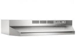 DESCRIPTION: (1) RANGE HOOD BRAND/MODEL: BROAN #412404 INFORMATION: STAINLESS STEEL SIZE: 24" RETAIL$: $101.40 EA QTY: 1