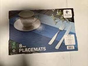 DESCRIPTION: (8) PLACEMATS BRAND/MODEL: BOSTON TRADERS INFORMATION: BLUE RETAIL$: $22.00 TOTAL QTY: 8