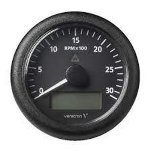 DESCRIPTION: (1) VL TACHOMETER WITH LCD BLACK BRAND/MODEL: VERATON #A2C59512390 SIZE: 3000 RPM RETAIL$: $143.09 EA QTY: 1