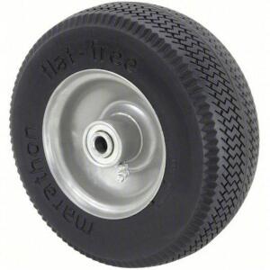 DESCRIPTION: (2) FLAT FREE PLY FOAM WHEEL BRAND/MODEL: 53CM47 RETAIL$: $18.35 EA QTY: 2