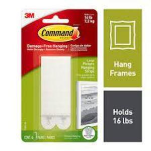 DESCRIPTION: (2) CASES OF (24) PICTURE HANGING STRIPS BRAND/MODEL: 3M COMMAND #17206-ES RETAIL$: $34.89 EA QTY: 2