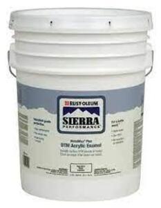 DESCRIPTION: (1) METALMAX DTM ACRYLIC ENAMEL BRAND/MODEL: RUST-OLEUM SIERRA INFORMATION: WHITE SIZE: 5 GALLONS RETAIL$: $423.00 EA QTY: 1