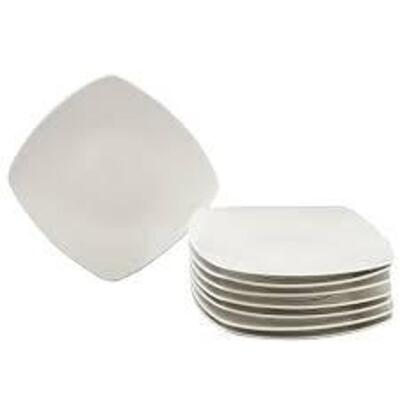 GIBSON HOME 108042.08 8PC BUFFETWARE 7.15" SALAD PLATE SET RETAILS FOR $17.79