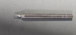 DESCRIPTION: (4) SOLID CARBIDE SQ END MILL BRAND/MODEL: SGS 39222 SIZE: 0.022" DIA 0.033" LOC RETAIL$: $35.66 EAA QTY: 4