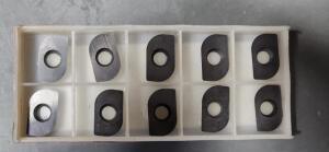 DESCRIPTION: (10) EM15220F CARBIDE MILLING INSERTS BRAND/MODEL: NEW TECH CUTTING TOOLS EM15220F .220R RETAIL$: 19.23 PER INSERT QTY: 10