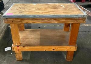 3' WOODEN WORKTABLE