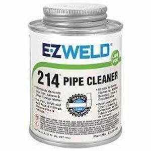 DESCRIPTION: (6) PIPE CLEANER BRAND/MODEL: EZ WELD 214 SIZE: 8 OZ RETAIL$: $4.55 EA QTY: 6