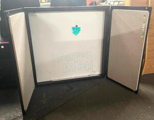 FOLDING WALL MOUNTED DRY ERASE BOARD