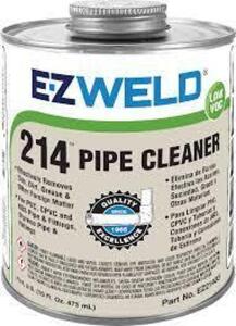 DESCRIPTION: (6) PIPE CLEANER BRAND/MODEL: EZ WELD 214 SIZE: 8 OZ RETAIL$: $7.48 EA QTY: 6