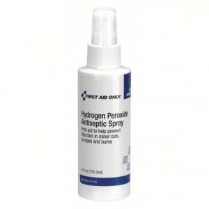 DESCRIPTION: (1) CASE OF (12) HYDROGEN PEROXIDE BRAND/MODEL: FIRST AID ONLY SIZE: 4 OZ RETAIL$: $8.72 PER BOTTLE QTY: 1