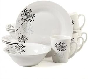 GIBSON HOME 91698.12 12PC NETHERWOOD DINNERWARE SET RETAILS FOR $33.88