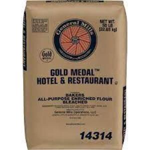 DESCRIPTION: (1) BAG OF ALL PURPOSE FLOUR BRAND/MODEL: GOLD MEDAL SIZE: 50 LB RETAIL$: $20.00 EA QTY: 1