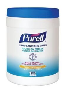 DESCRIPTION: (6) HAND SANITIZING WIPES BRAND/MODEL: PURELL SIZE: 175 WIPES RETAIL$: $17.78 EA QTY: 6