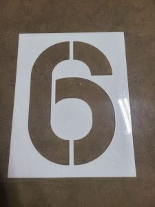 DESCRIPTION: (1) BOX OF LETTER STENCIL SIZE: LARGE RETAIL$: $115.00 EA QTY: 1